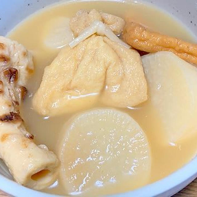 冷凍大根で簡単おでん