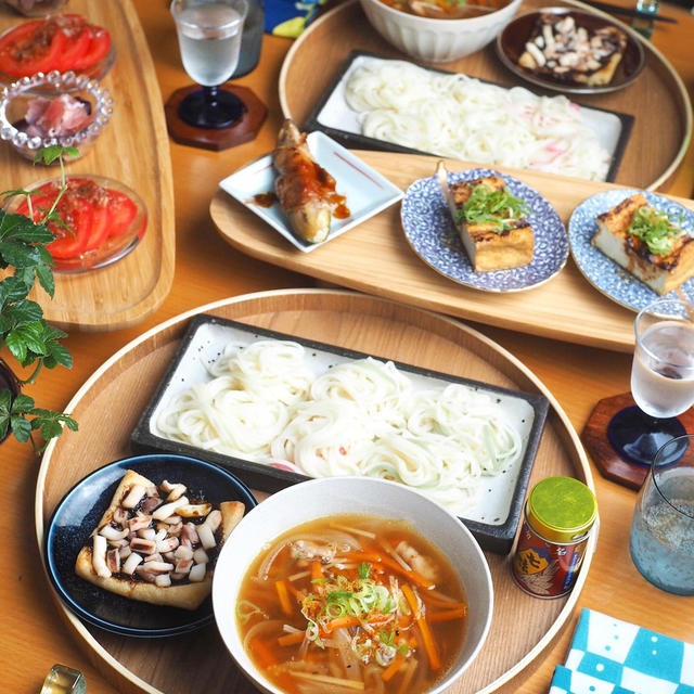 温かいつけ汁で食べる素麺と油揚げを楽しむための日本酒♪