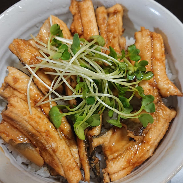 釣ったうなぎでうなぎ丼