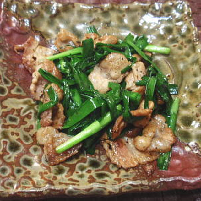 豚ニラ炒め（レシピ付）