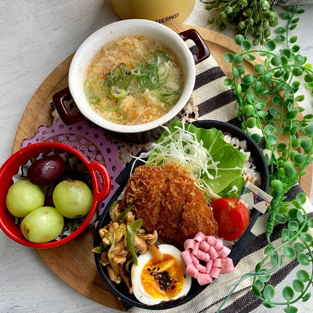 ＊ミニカツで塾弁当とお久しぶりの自分弁当＊