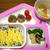 2/7の夕ごはん〜ちらしずし風ひじきご飯・いわしバーグとミニトマト・高野煮・根菜の味噌汁〜