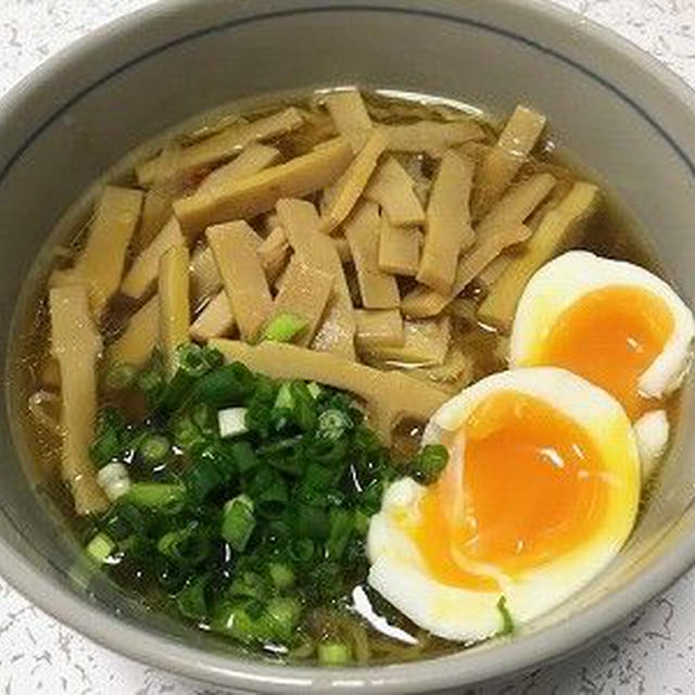 手作りメンマとメンマラーメン