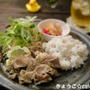 カフェ飯★豚肉のネギ塩ダレランチセット