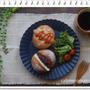 【パンいろいろ♪】　丸パンで朝ごパン