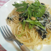 しらすと海苔のペペロンチーノ