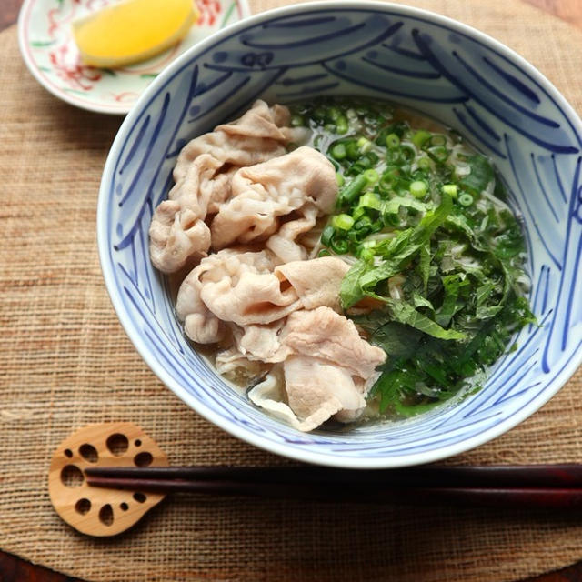 おだしで簡単エスニック☆豚肉のそうめんフォー【#ヤマキだし部　#ナンプラー】