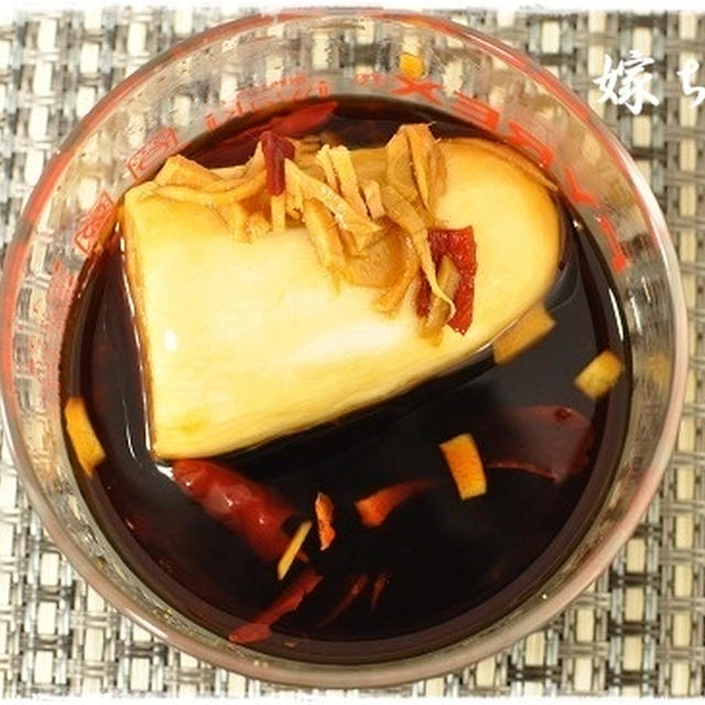 作り置き：山芋の生姜酢漬け。そして今日のランチ。