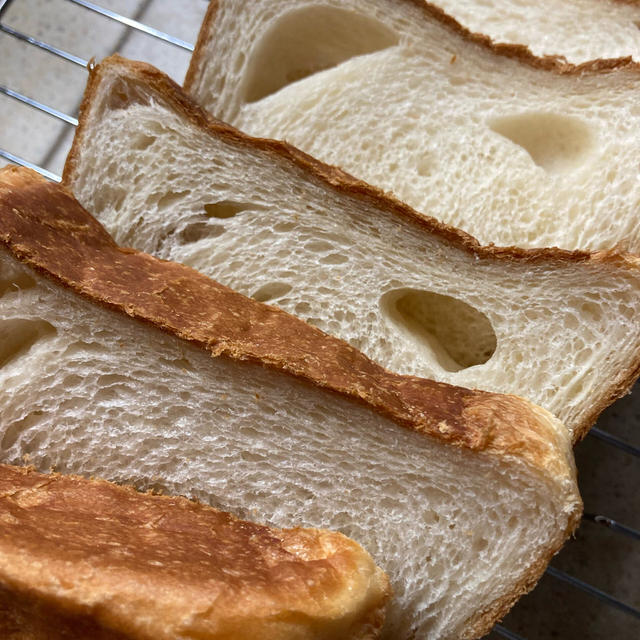 ふわふわ食パンと晩ご飯(天ぷら)