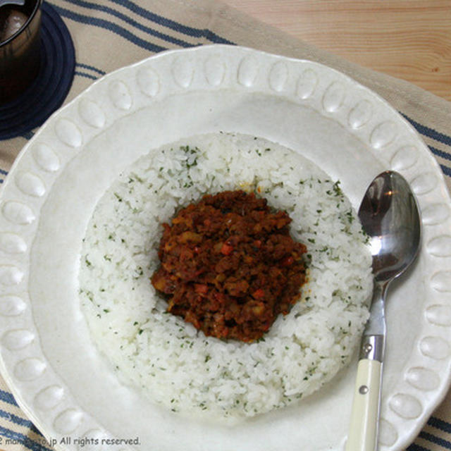 いろいろ野菜のドライカレー。 と、個人的な思い出話。