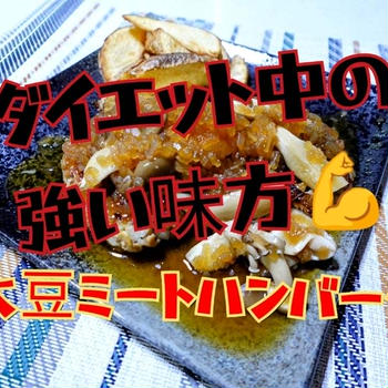 ダイエット中の強い味方【大豆ミートハンバーグ】YouTube動画更新しました