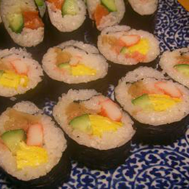 節分に恵方巻き