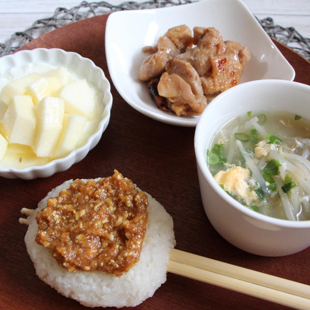 五平餅と自家製冷食で朝ご飯＊サンドイッチ弁当＊スープカレーで夕ごはん