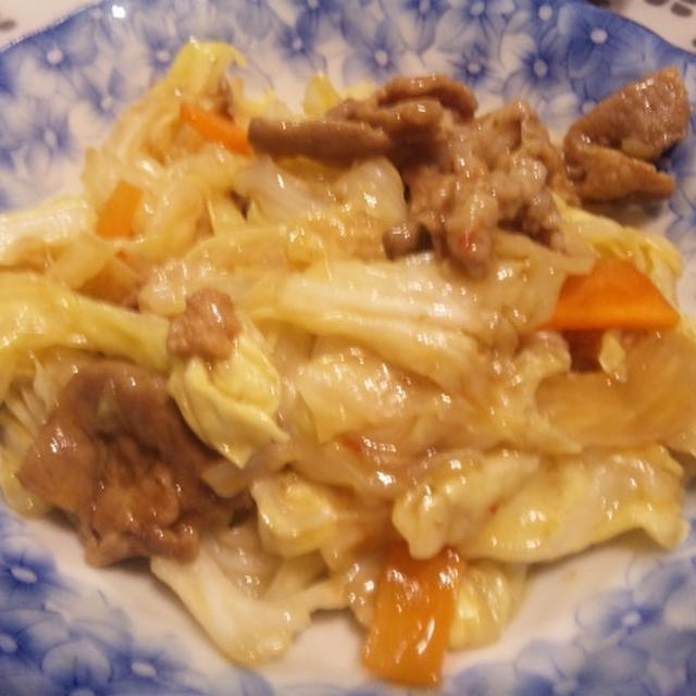 ホイコーローとナムルの晩ご飯
