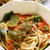 トマトとピーマンのイタリアン煮込みうどん