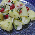 パセリのジェノベーゼ風とセミドライトマトのオリーブオイル漬けでポテトサラダ by 花ぴーさん