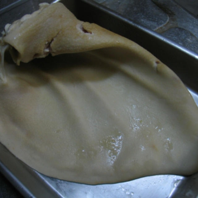 豚耳のパン粉焼