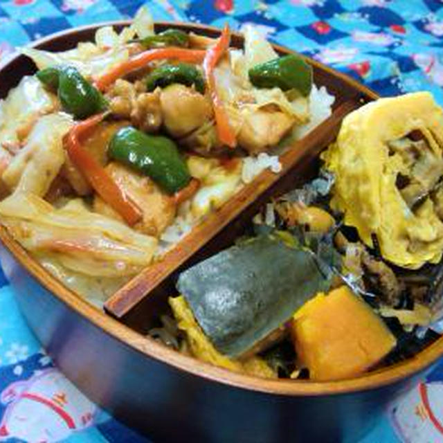 鶏の野菜炒め丼
