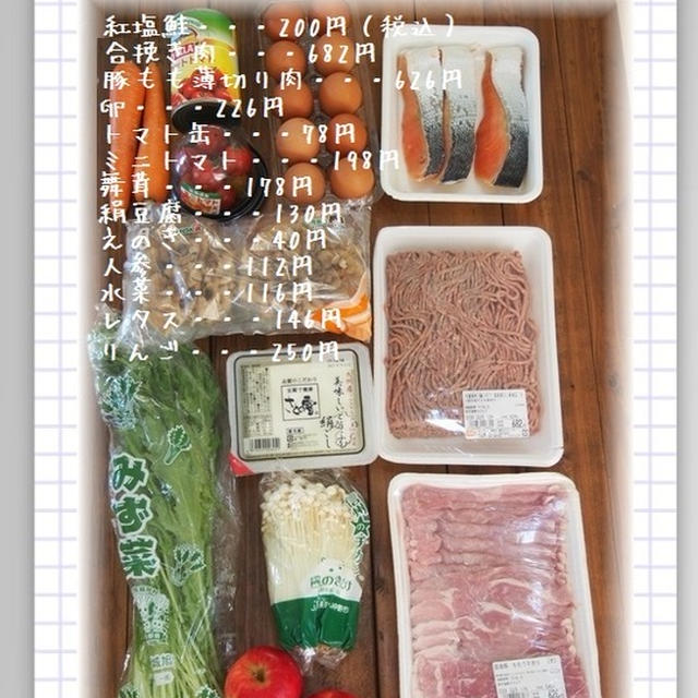 10月1週目のお買い物と　ちょこっと仕込み　そして夕飯まとめ。