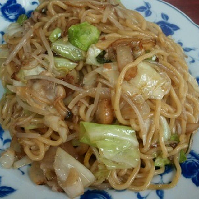 阿倍野の「豚珍」で焼きそば