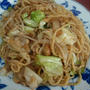 阿倍野の「豚珍」で焼きそば