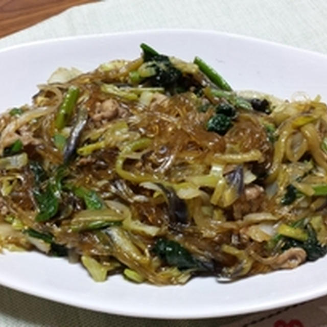 チャプチェとカレイの煮付け