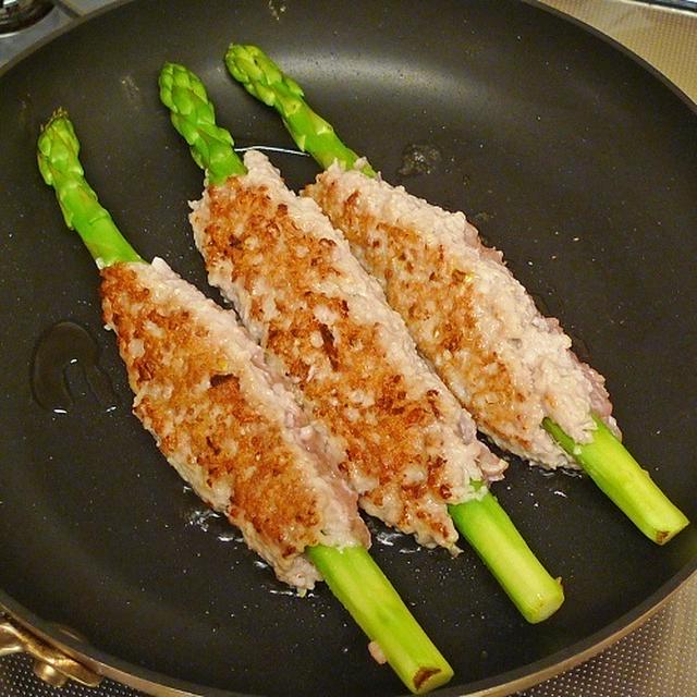乳酸発酵豚のグリル焼きとアスパラのつくね巻きと6/3の帰宅ラン