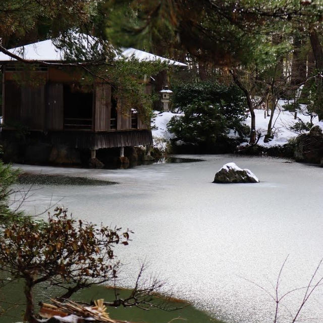 新発田市清水園の庭園