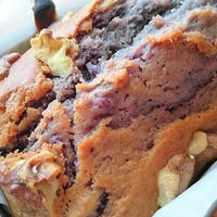 ケーキのようなホットケーキミックスで☆紫芋と栗のパウンドケーキ♪