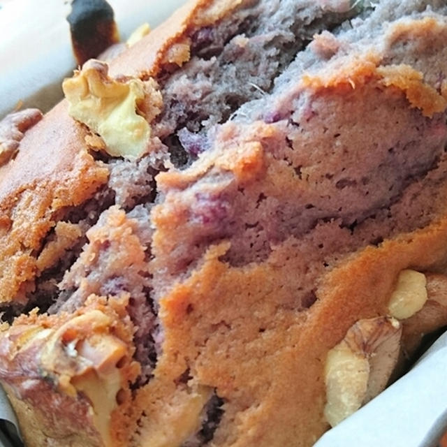 ケーキのようなホットケーキミックスで 紫芋と栗のパウンドケーキ By ココヒロさん レシピブログ 料理ブログのレシピ満載