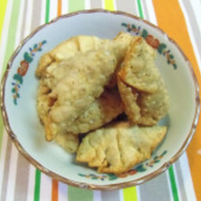 大雨　　揚げ餃子