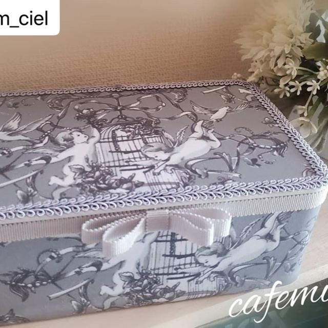 愛知県from_cielサロン先生のカフェミナージュ︎オリジナル生地での作品♡ᐝレッス...