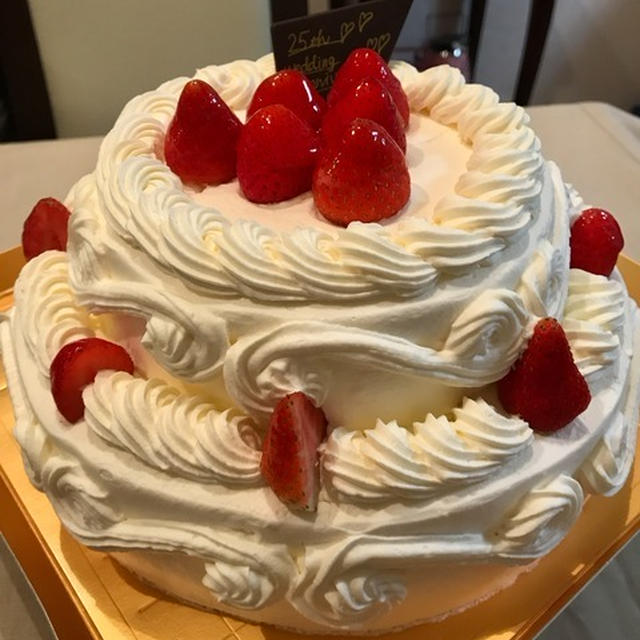 記念日のケーキ。