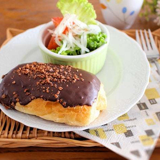 もう高齢者の生活リズム・・・ダブルだった！嬉しいチョコパン　朝ごはん