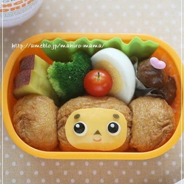 チェブラーシカのお稲荷さん弁当＊キャラ弁