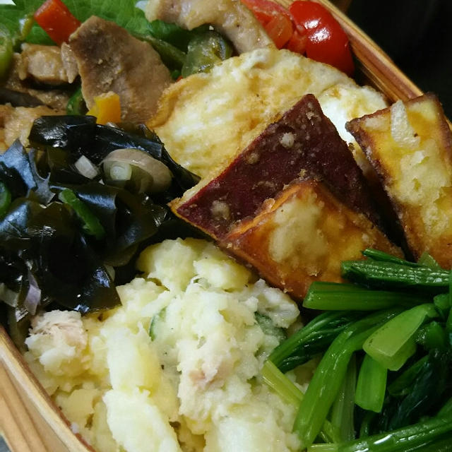 豚肉味噌漬けとピーマン炒め弁当