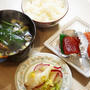 ■簡単な朝ご飯／昼ご飯【朝は　お友達からの海鮮品で　昼はお蕎麦】