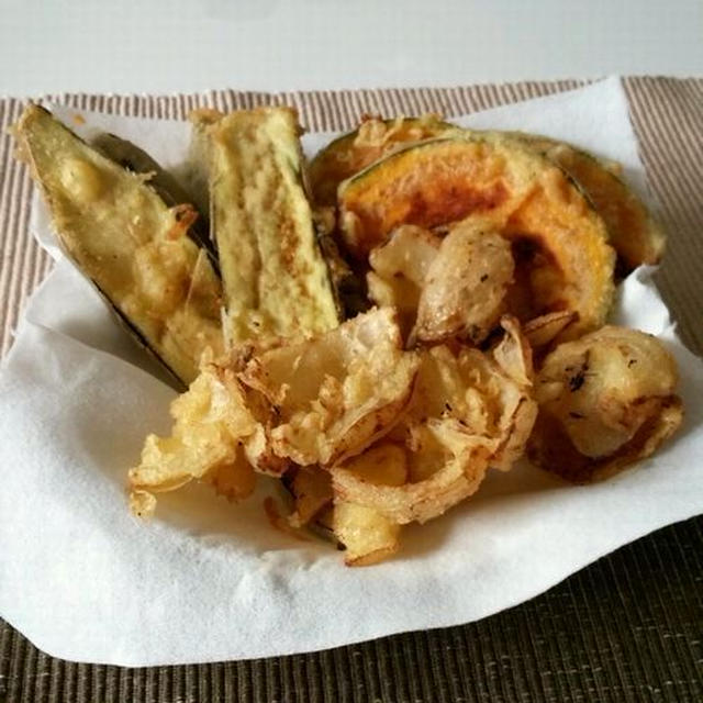 彼が作った♡天ぷらの盛り合わせ♪