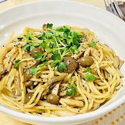 【マヨ醤油のきのこパスタ！】