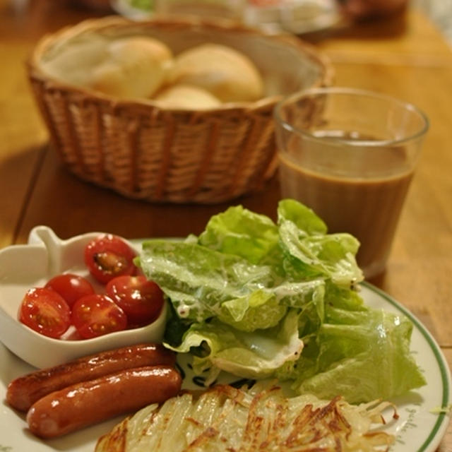 手作りパンの朝ごはんいろいろとつくれぽ