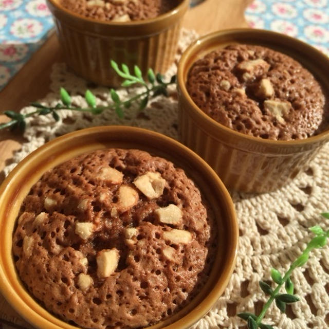 バレンタイン♡ホットケーキミックス粉を使って〜簡単ココナッツチョコブラウニー♡