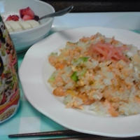 キャンペーンモニターで作るレシピ、鮭チャーハン♪
