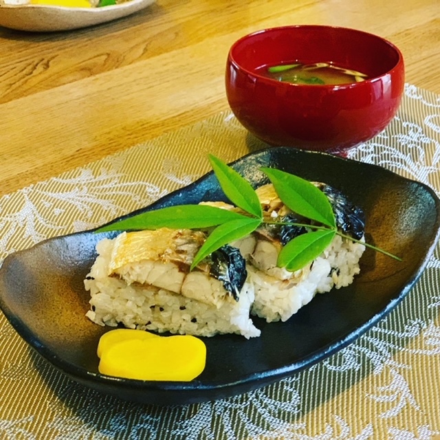 朝ごはん★焼きサバ寿司