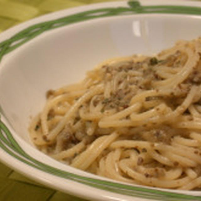 ナスのアンチョビパスタ☆週末恒例パスタランチ