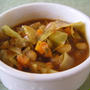 野菜と豆のごろごろ味噌トマトスープ
