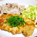 豚肉の生姜味噌漬けとよいよい。