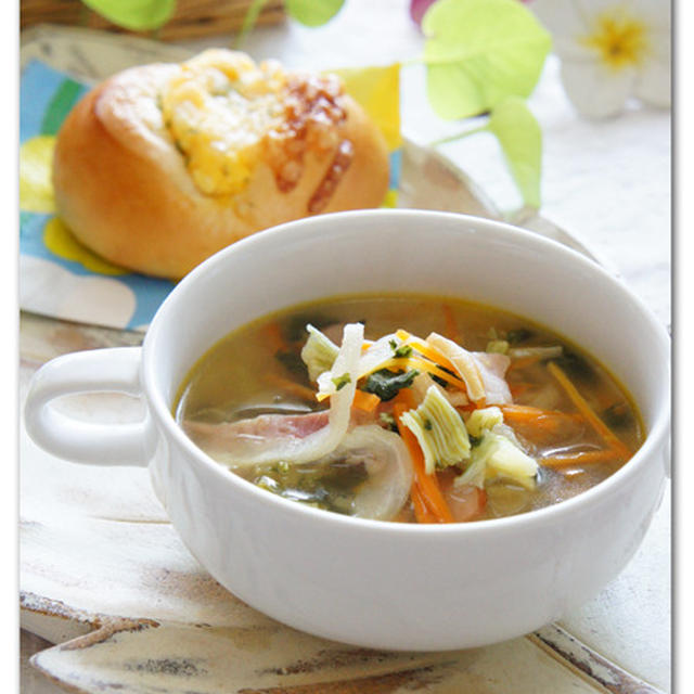 セロリとベーコンのスープ By りかりんさん レシピブログ 料理ブログのレシピ満載