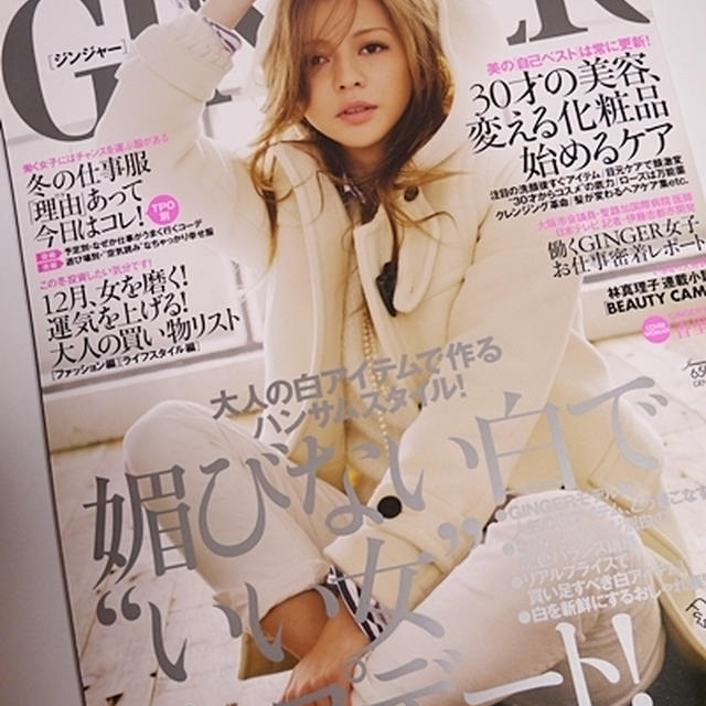 GINGER1月号の家電特集に☆