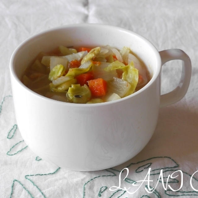 野菜と打ち豆のミネストローネ