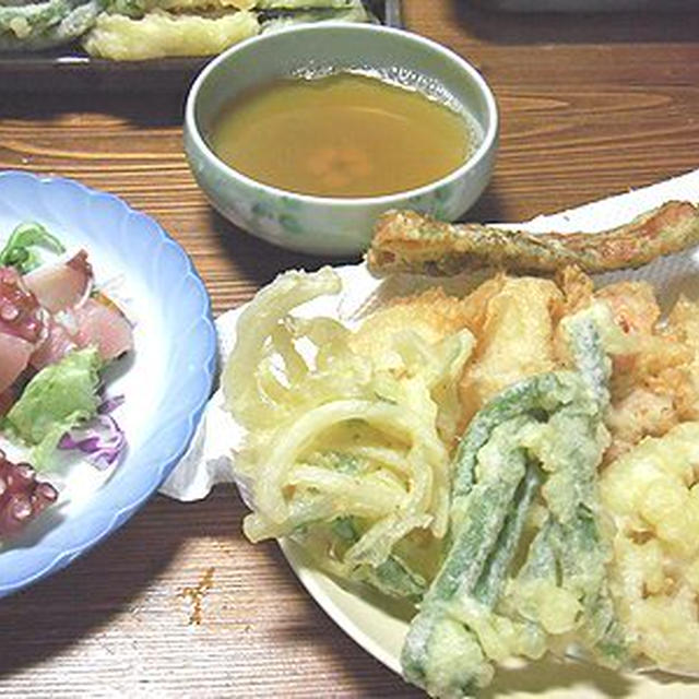 ちょっと食べすぎた天ぷら。なので弁当は・・